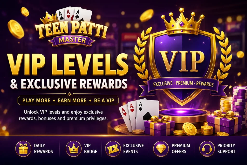 Teen Patti Master VIP Levels & Rewards