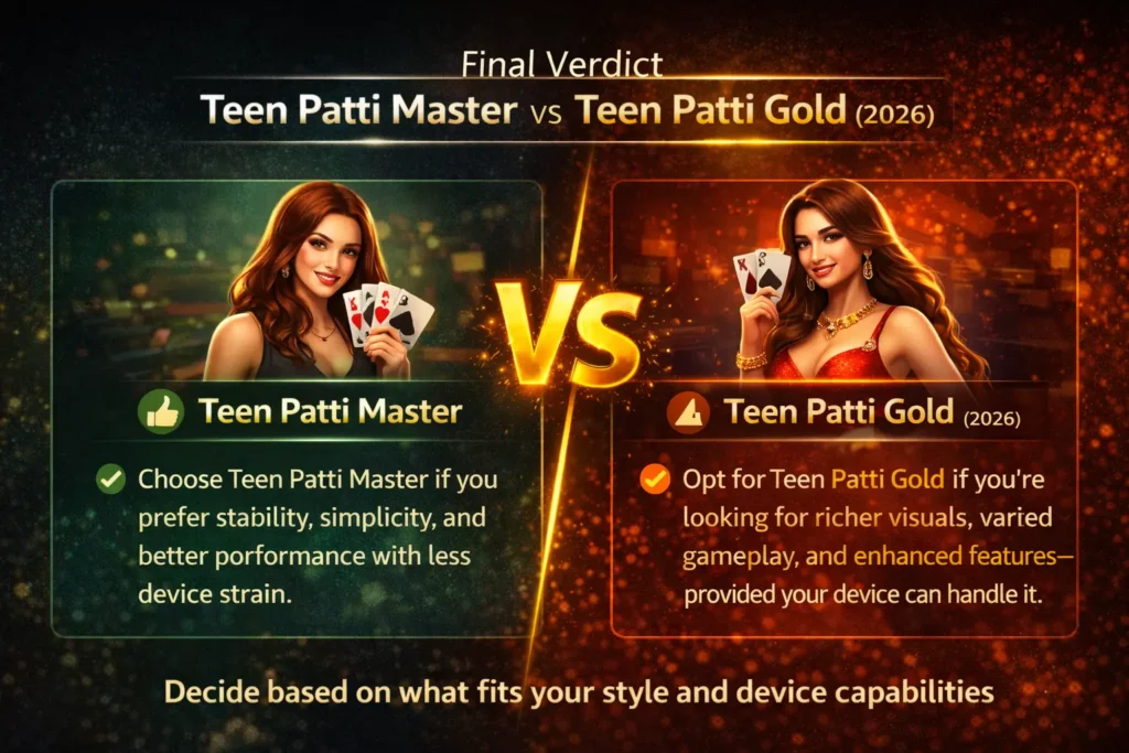 Teen Patti Master vs Gold Final Verdict 2026